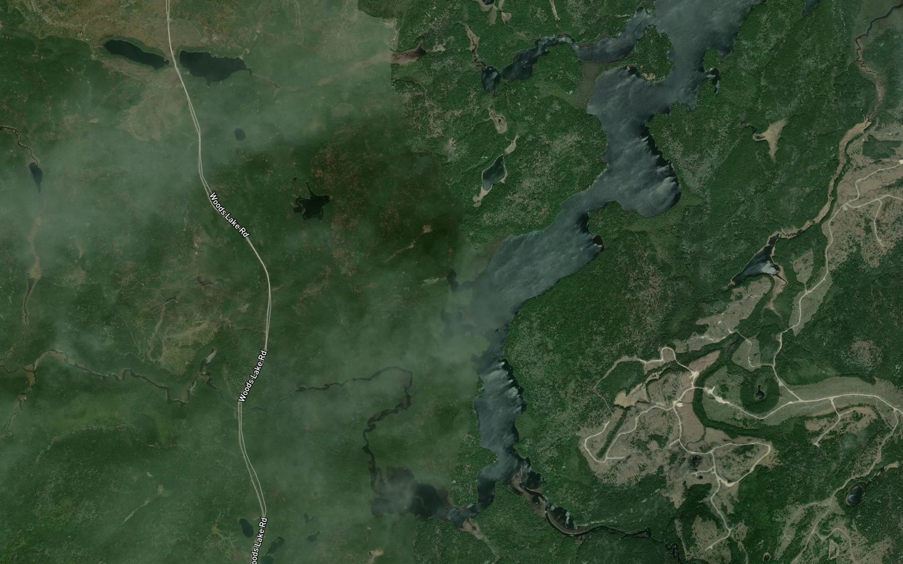 Satellite map of the Lookout Bay