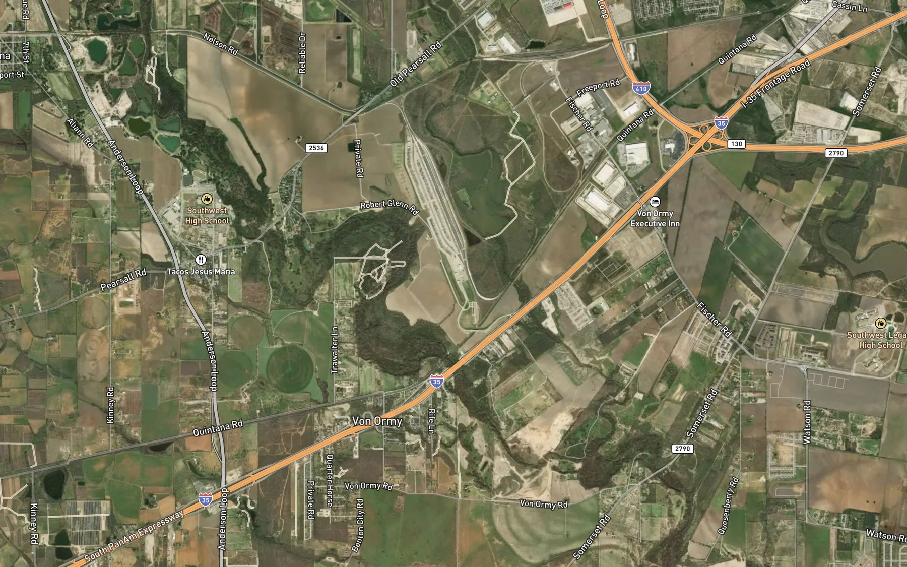 Satellite map of the O R Mitchell Lake 2