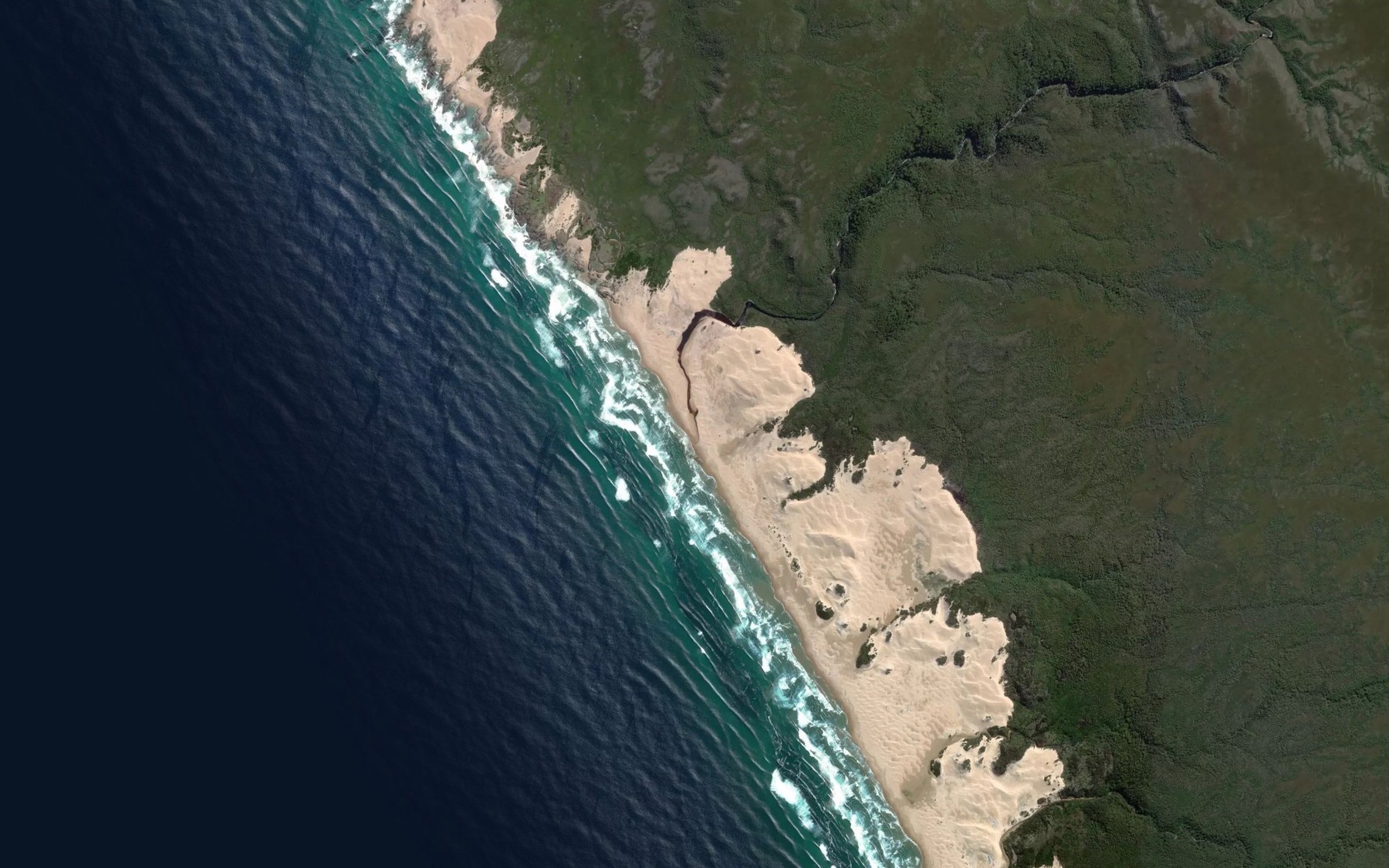 Satellite map of the Lagoon River