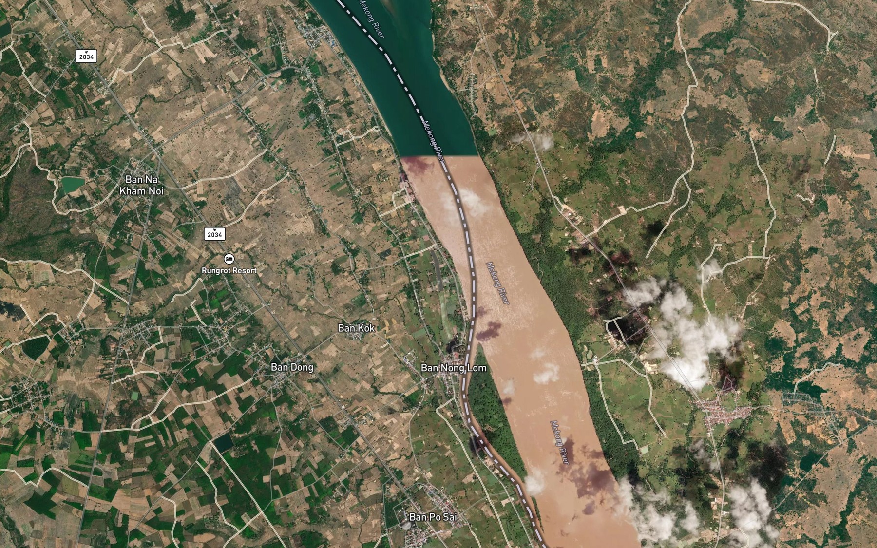 Satellite map of the Ang Kep Nam Nong Lom Noi