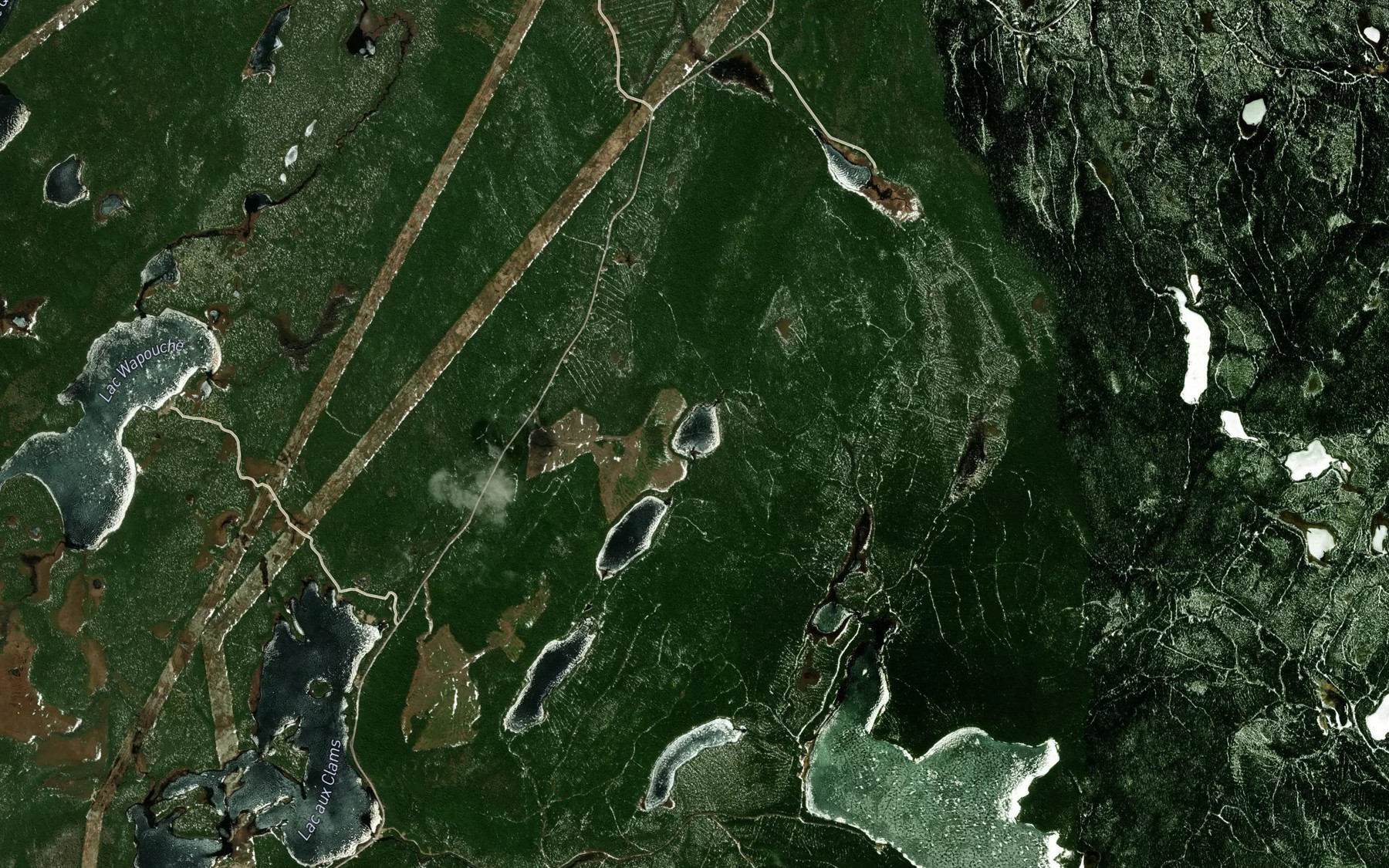 Satellite map of the Lac Meny
