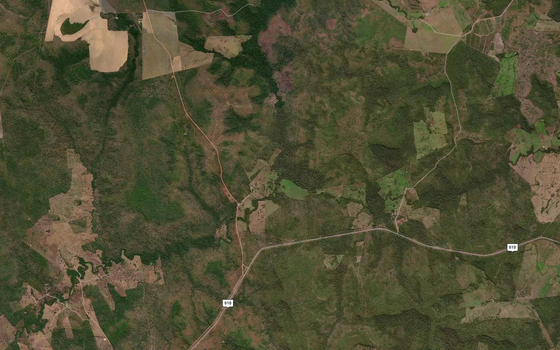 Satellite map of the Corrego Arrainha