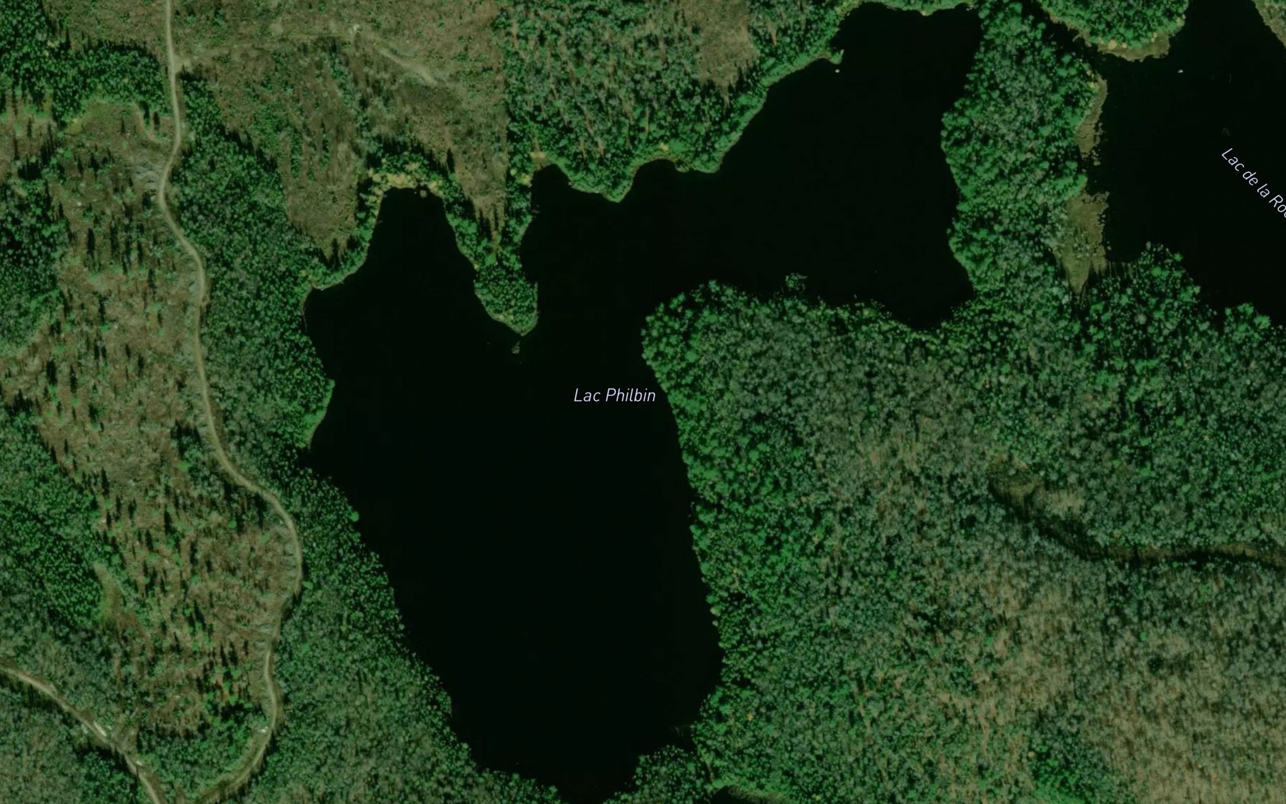 Satellite map of the Lac Philbin