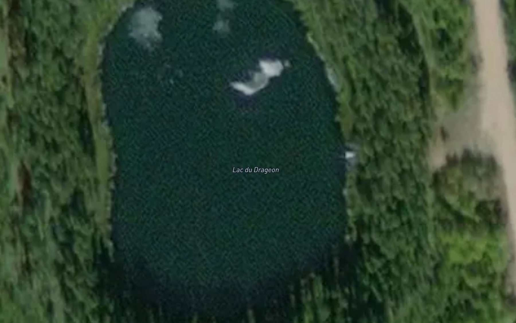 Satellite map of the Lac du Drageon