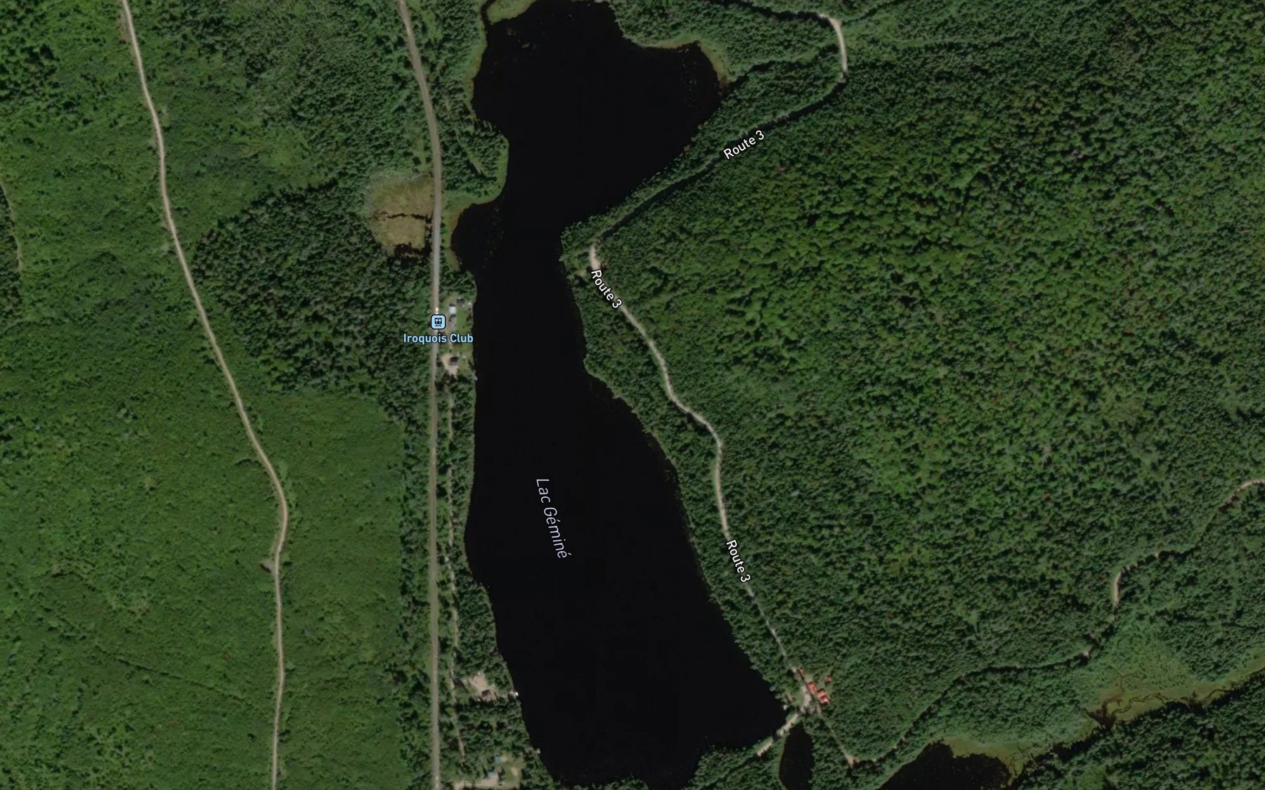 Satellite map of the Lac Gemine