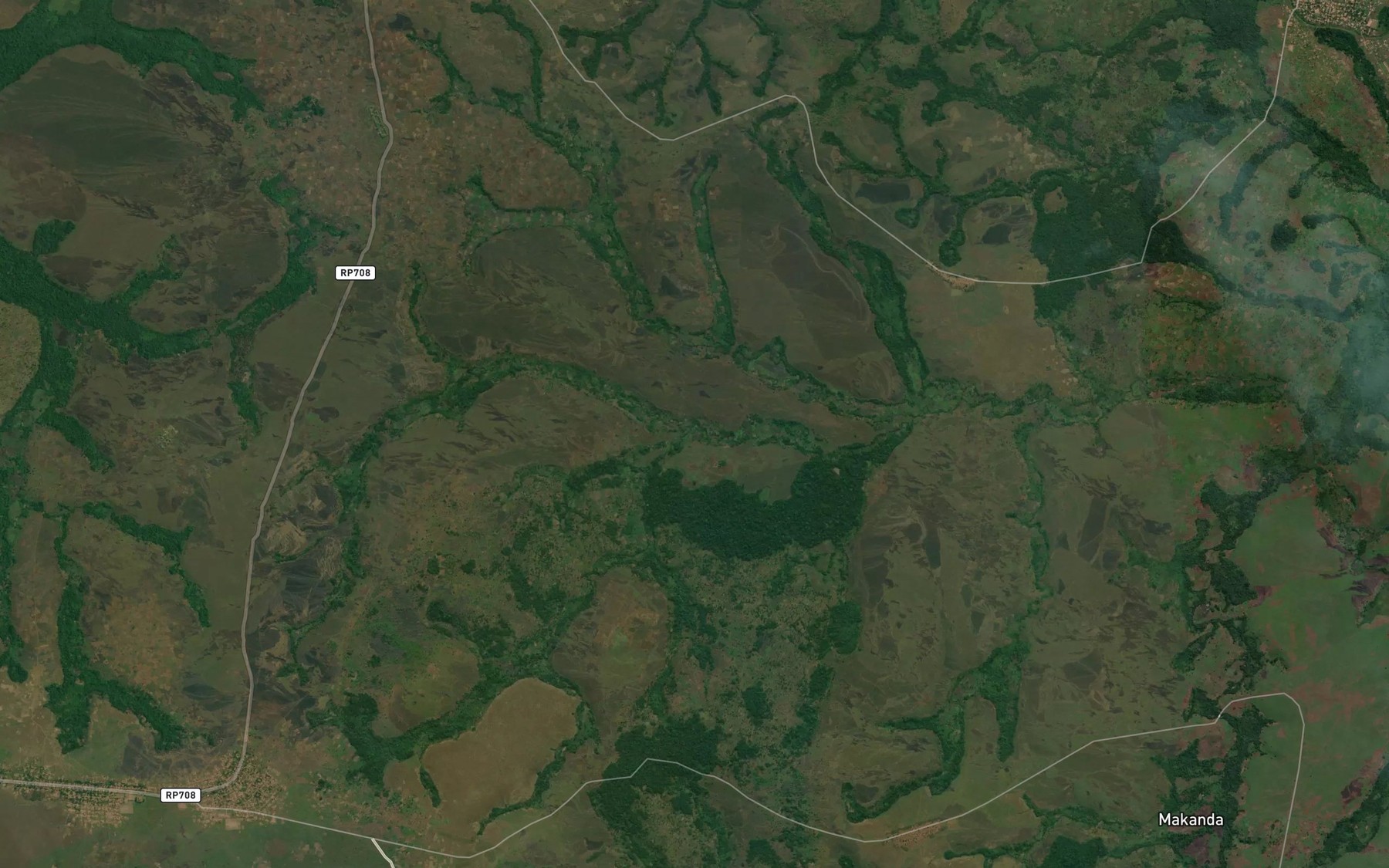 Satellite map of the Wianza