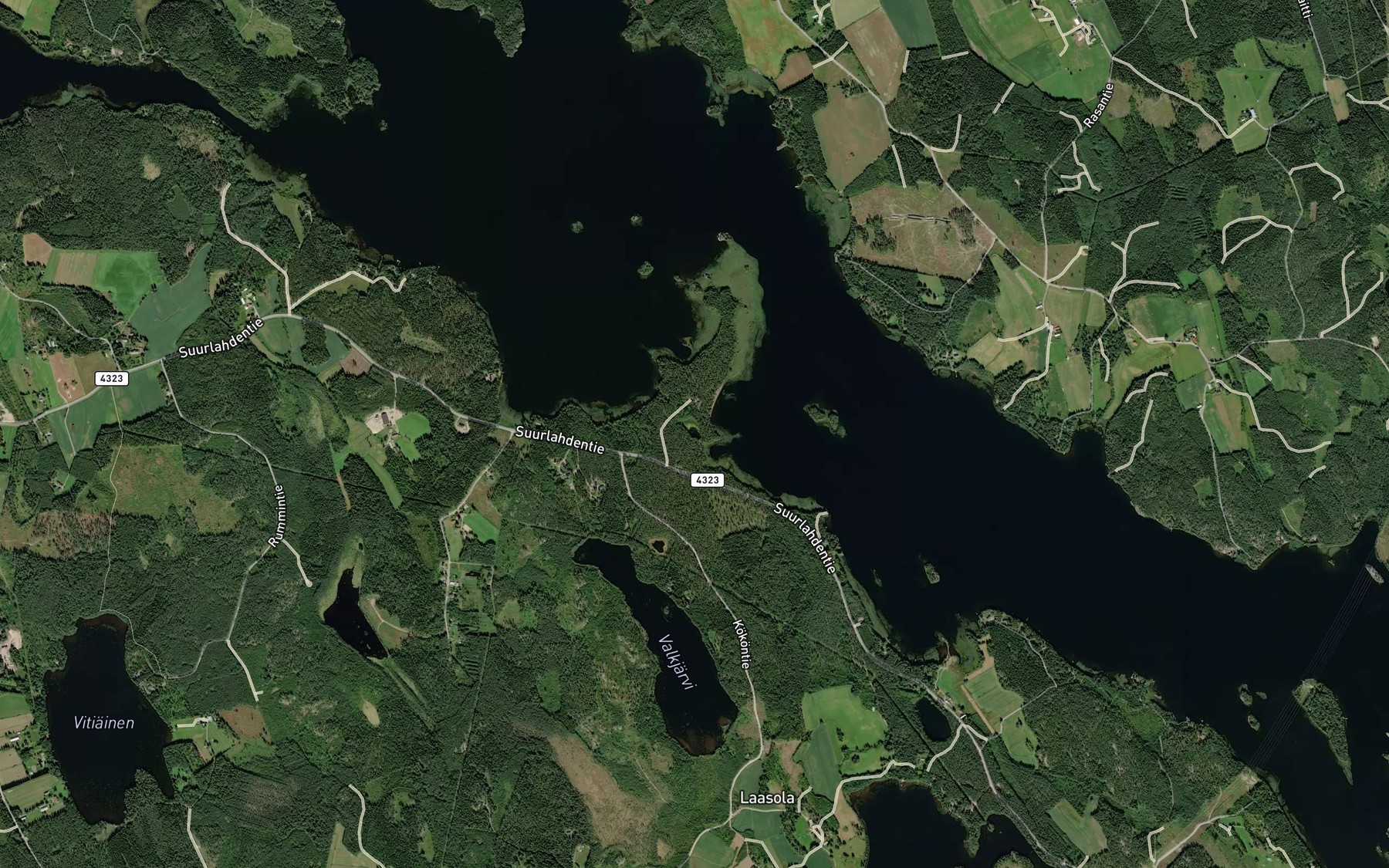 Satellite map of the Pulmionlampi