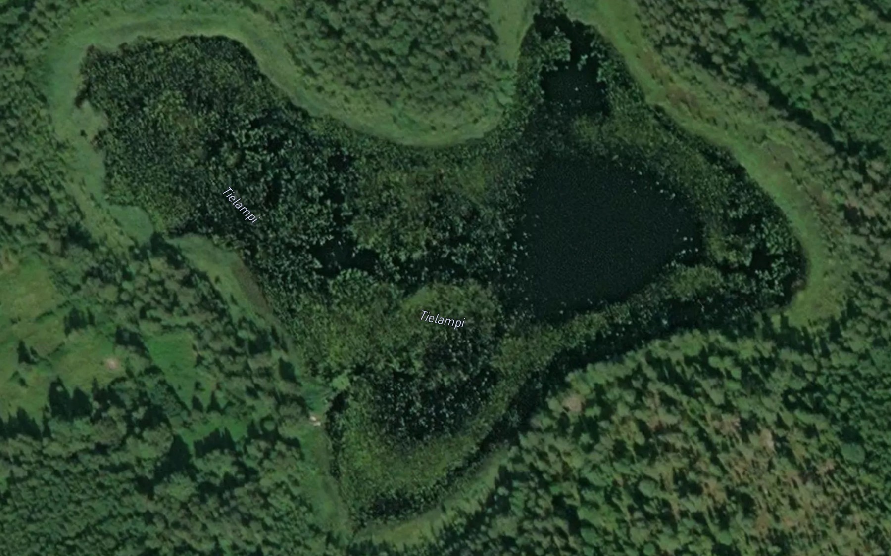 Satellite map of the Tielampi