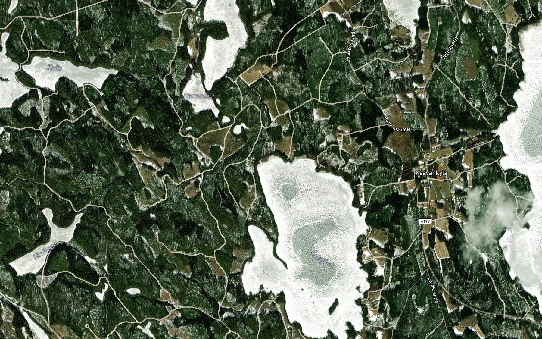 Satellite map of the Karjolahti