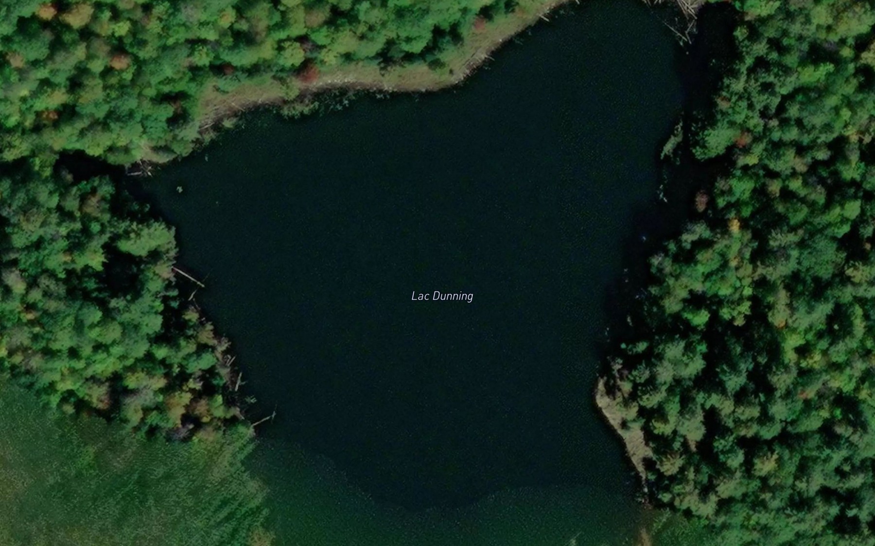 Satellite map of the Lac Dunning