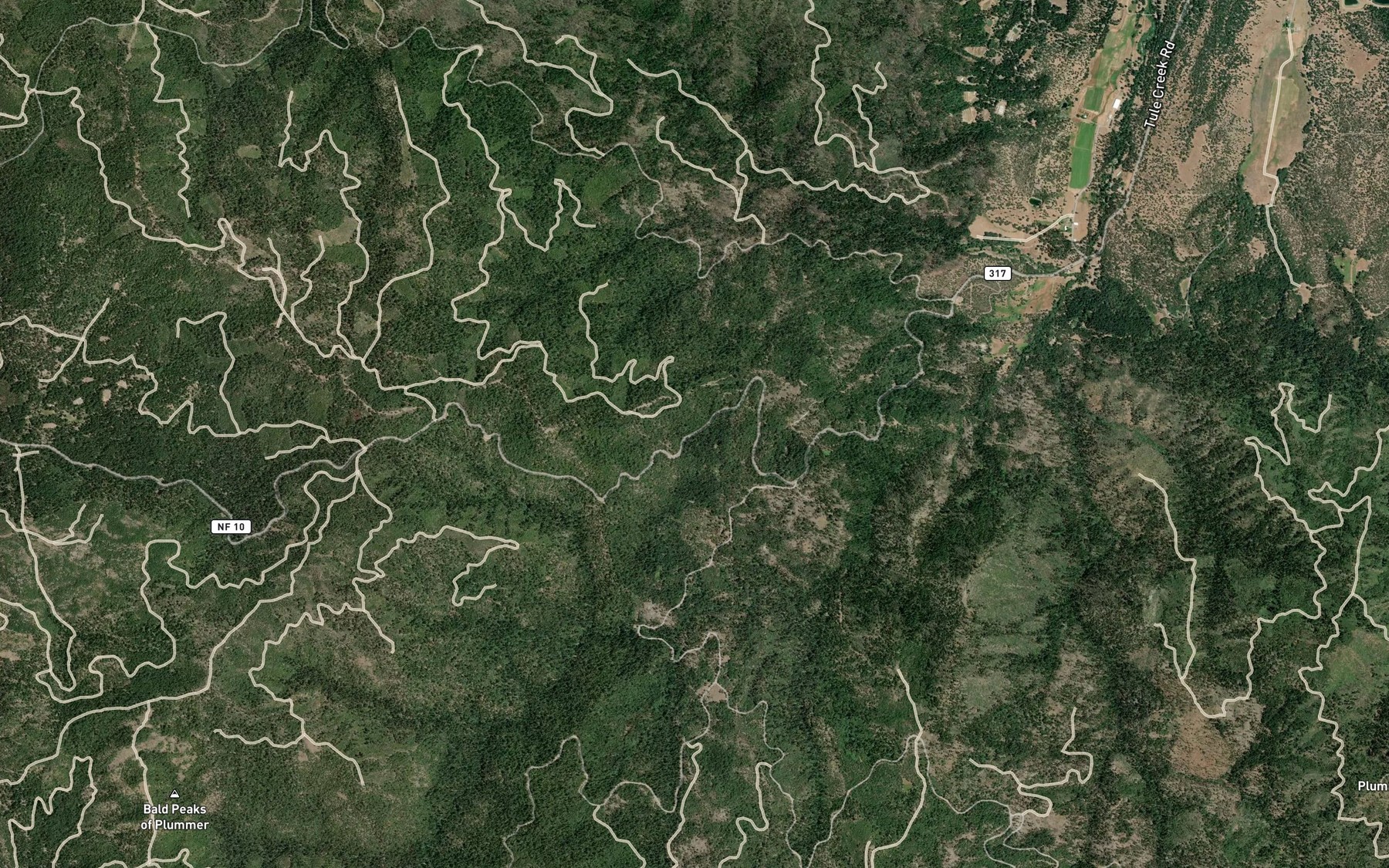 Satellite map of the Jim River Spring
