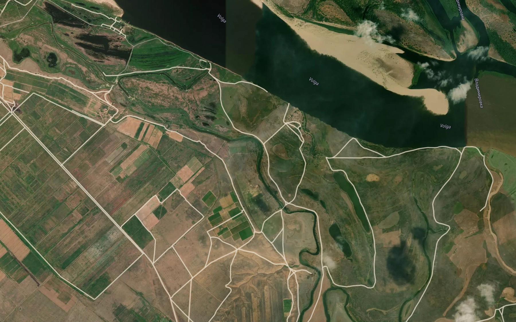 Satellite map of the Yerik Bol'shoy