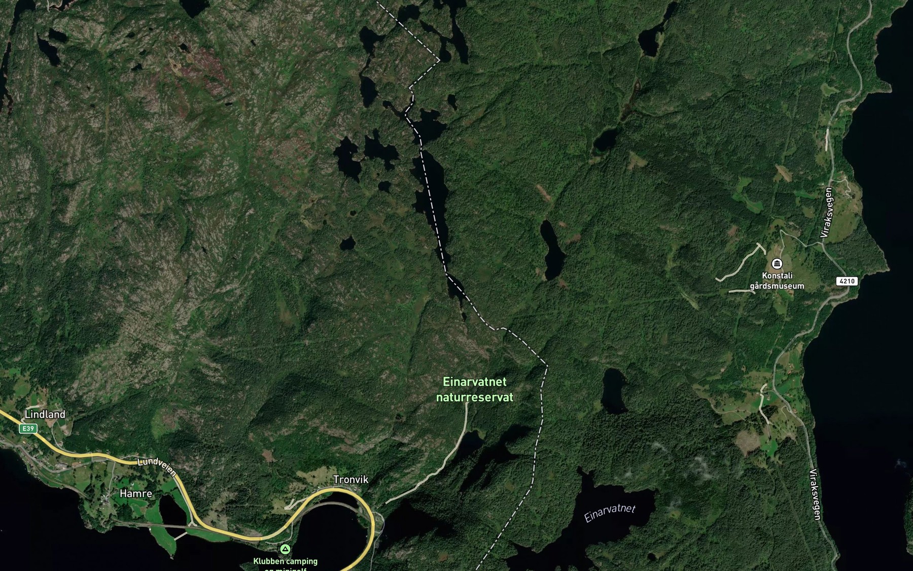 Satellite map of the Bringedalstemmen