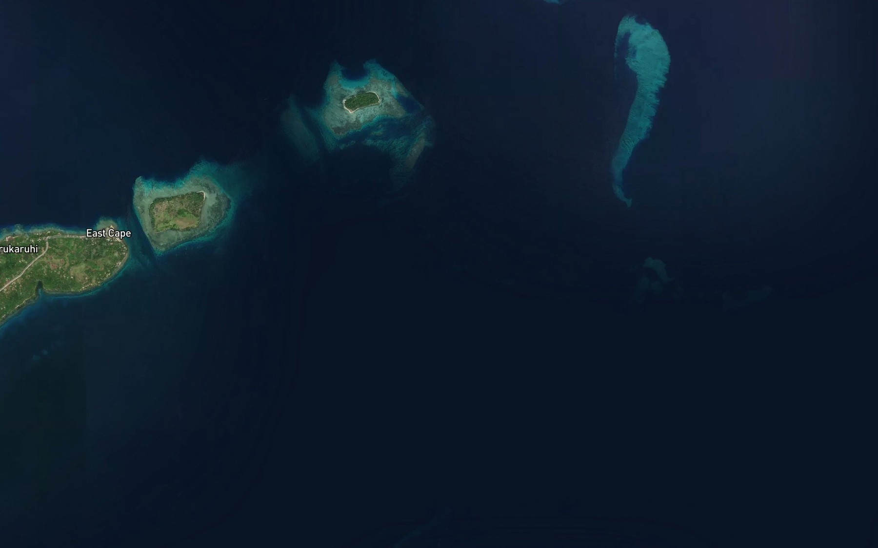 Satellite map of the Searley Reef