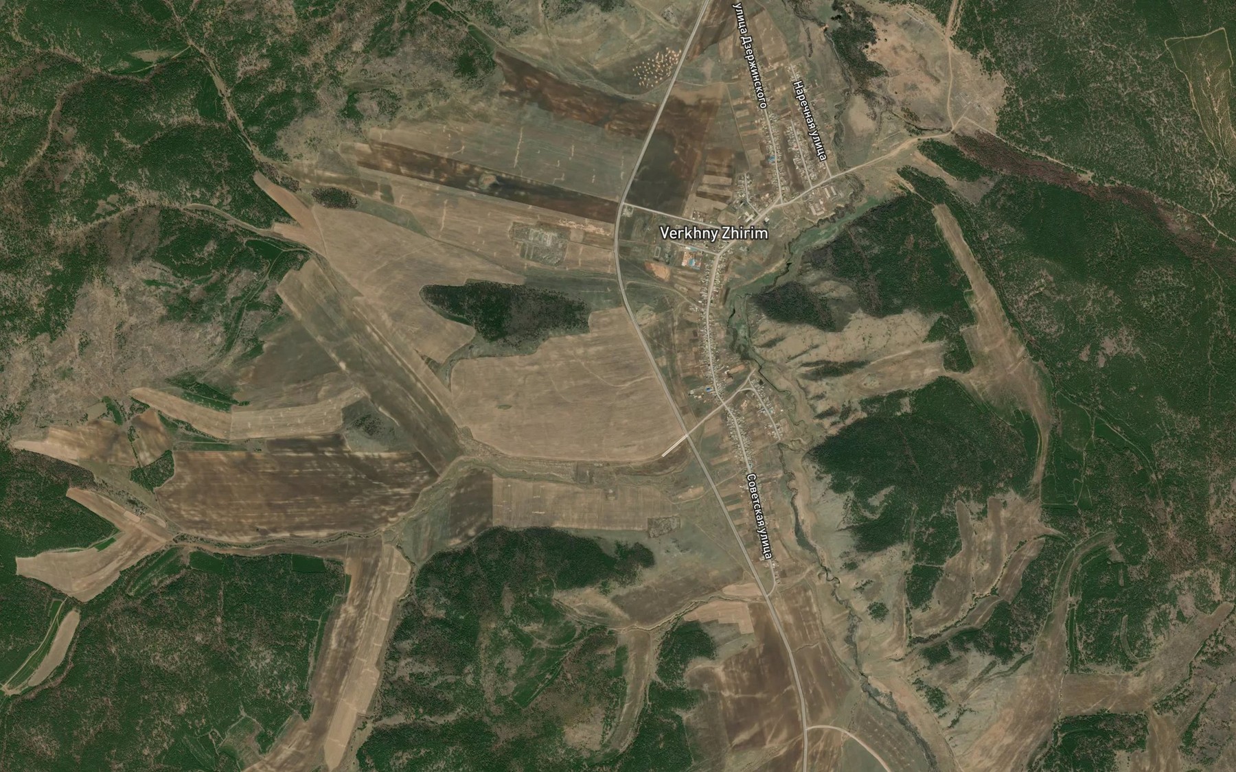 Satellite map of the Khandagatay