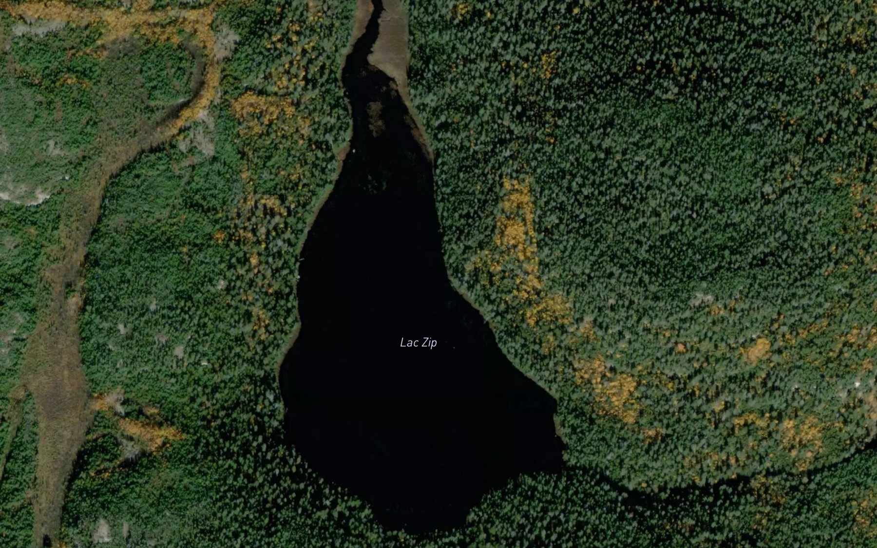 Satellite map of the Lac Zip