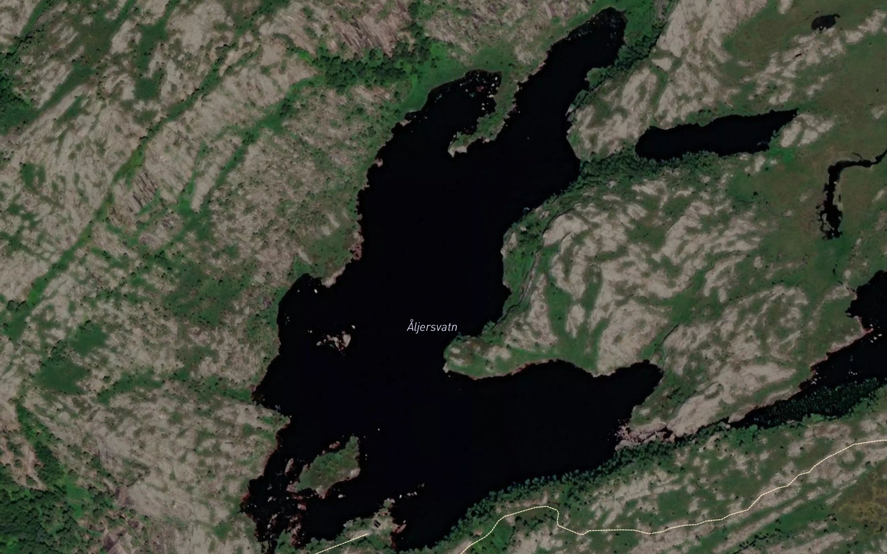 Satellite map of the Aljersvatn