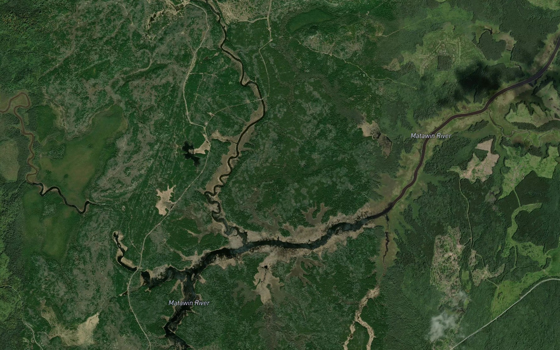 Satellite map of the Gold Creek