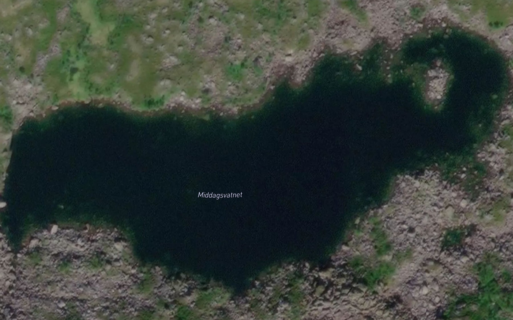 Satellite map of the Middagsvatnet