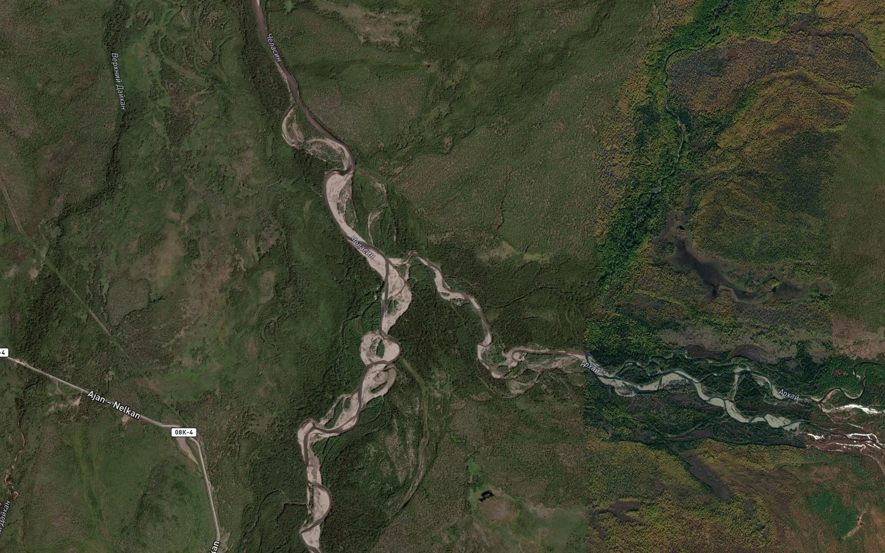 Satellite map of the Olgondo