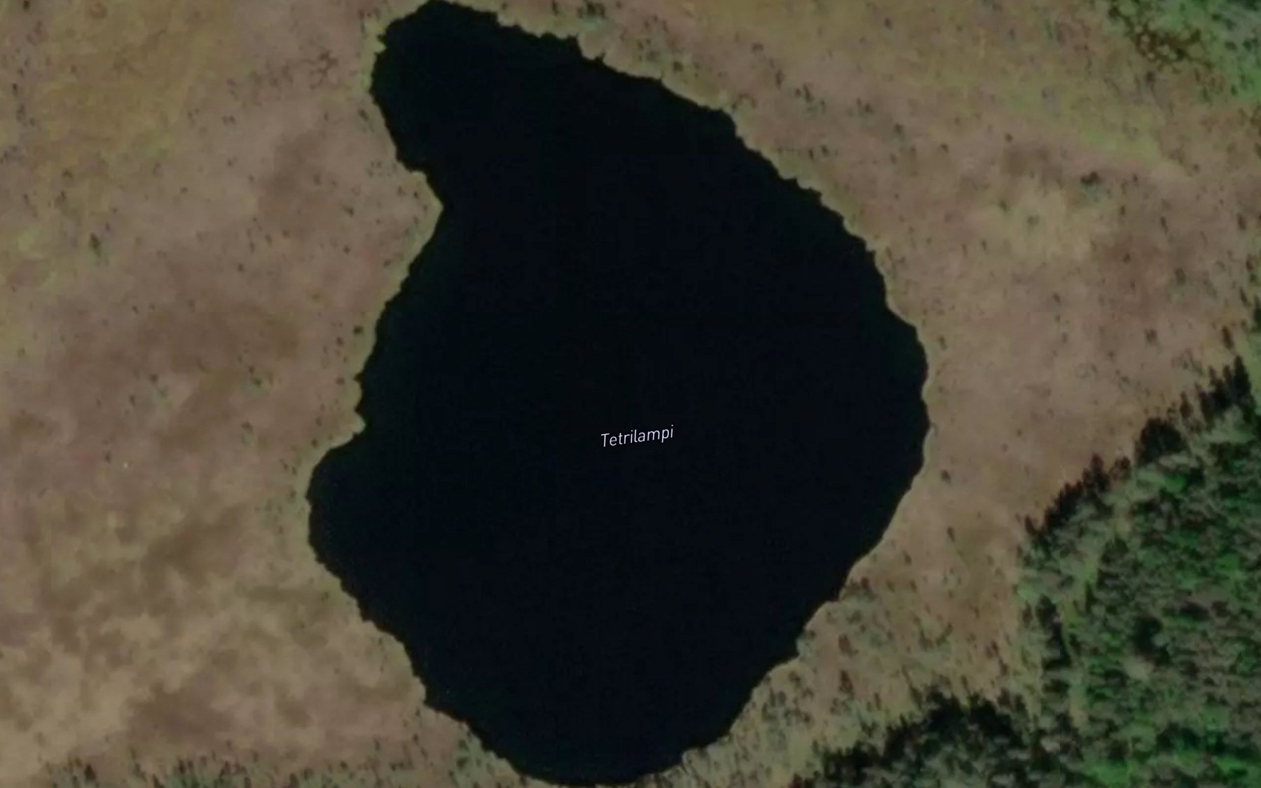 Satellite map of the Tetrilampi