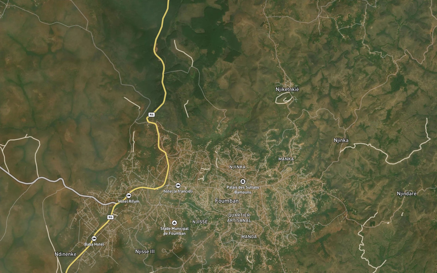 Satellite map of the Maalap