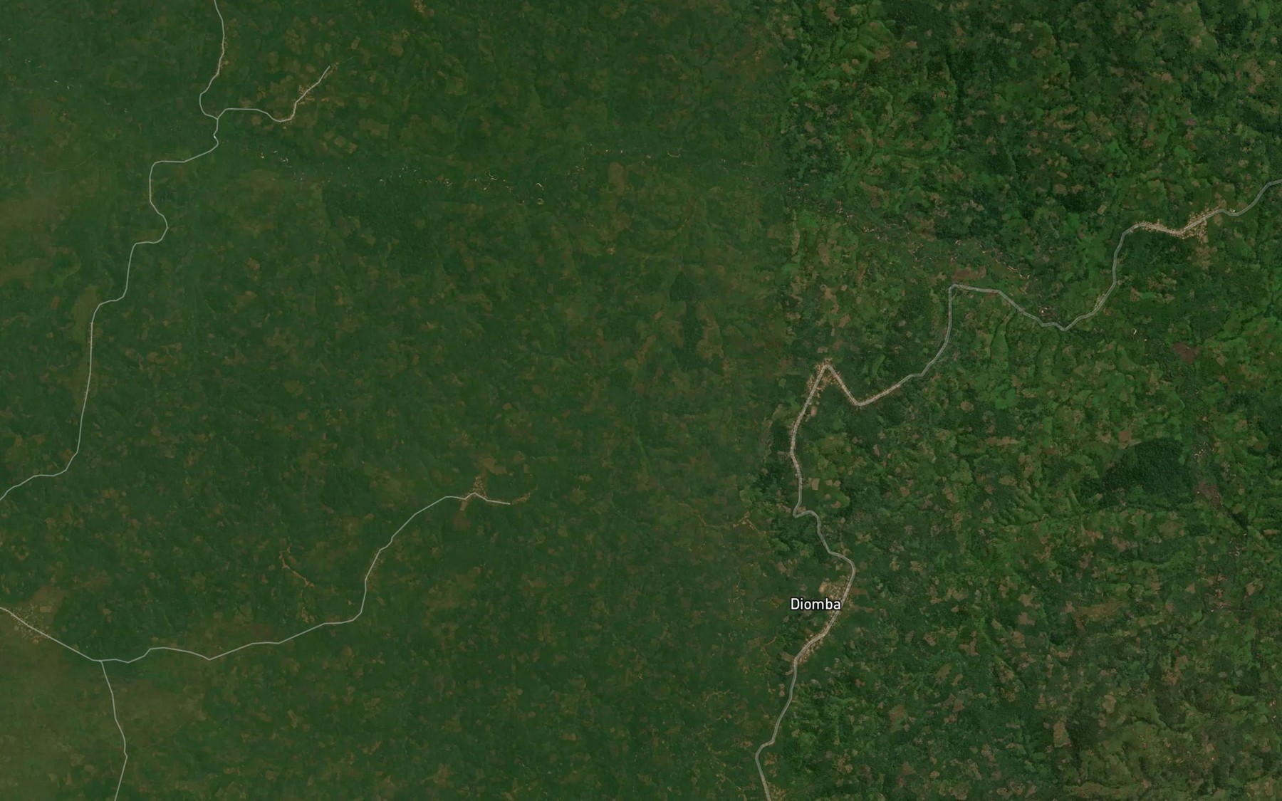 Satellite map of the Tshifufu