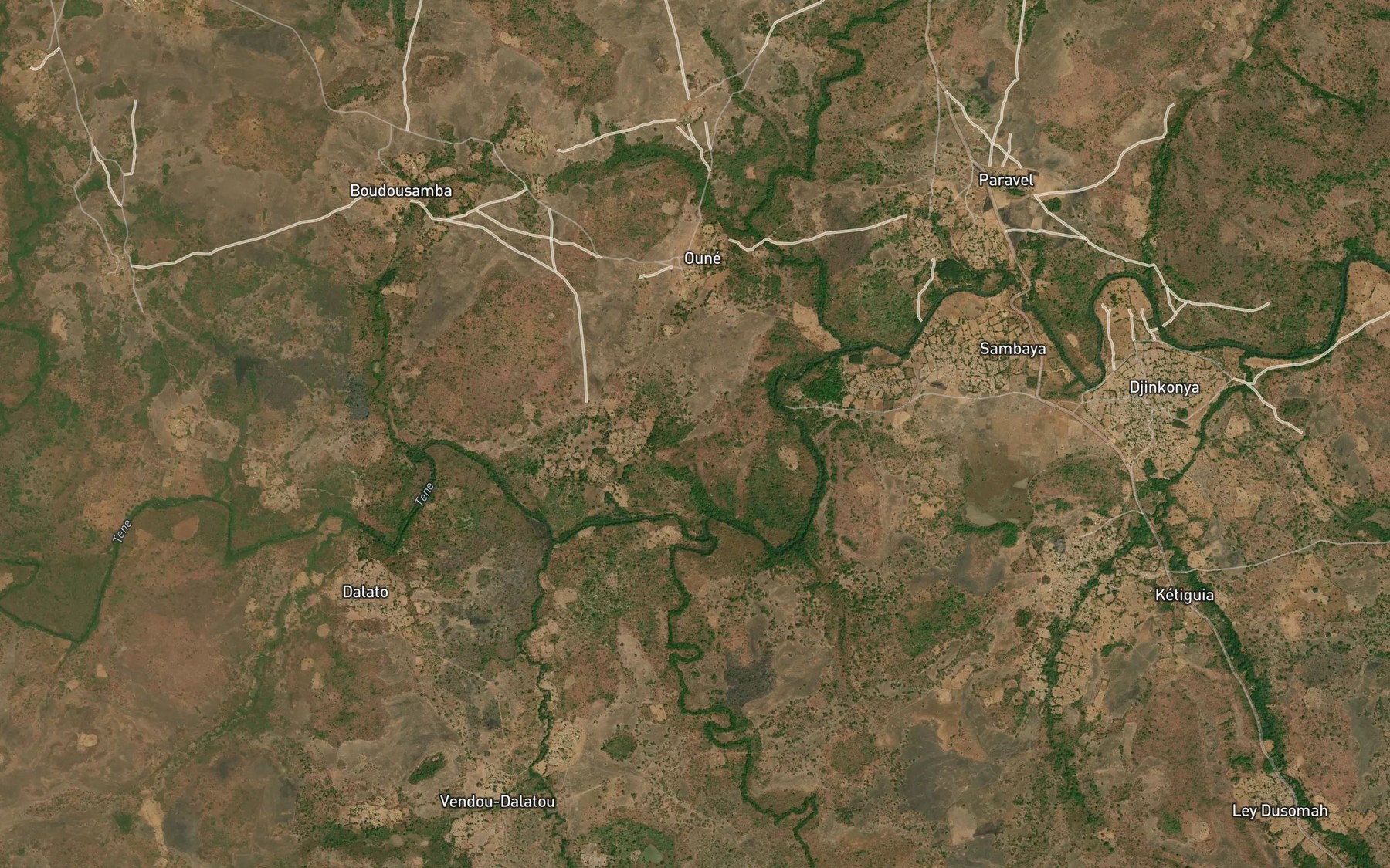 Satellite map of the Siragore
