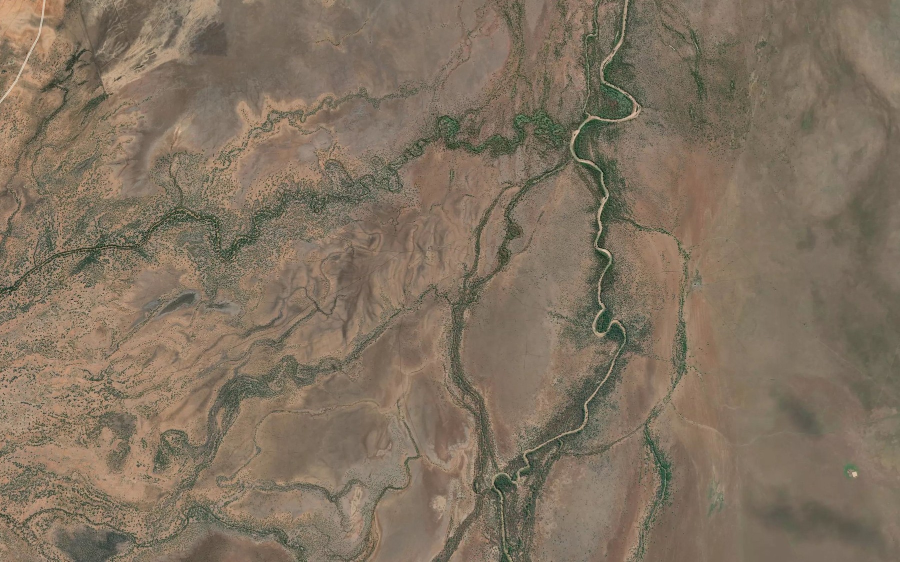 Satellite map of the Julia Creek