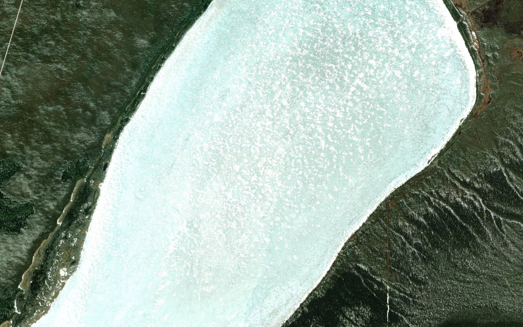 Satellite map of the Ohtig Lake