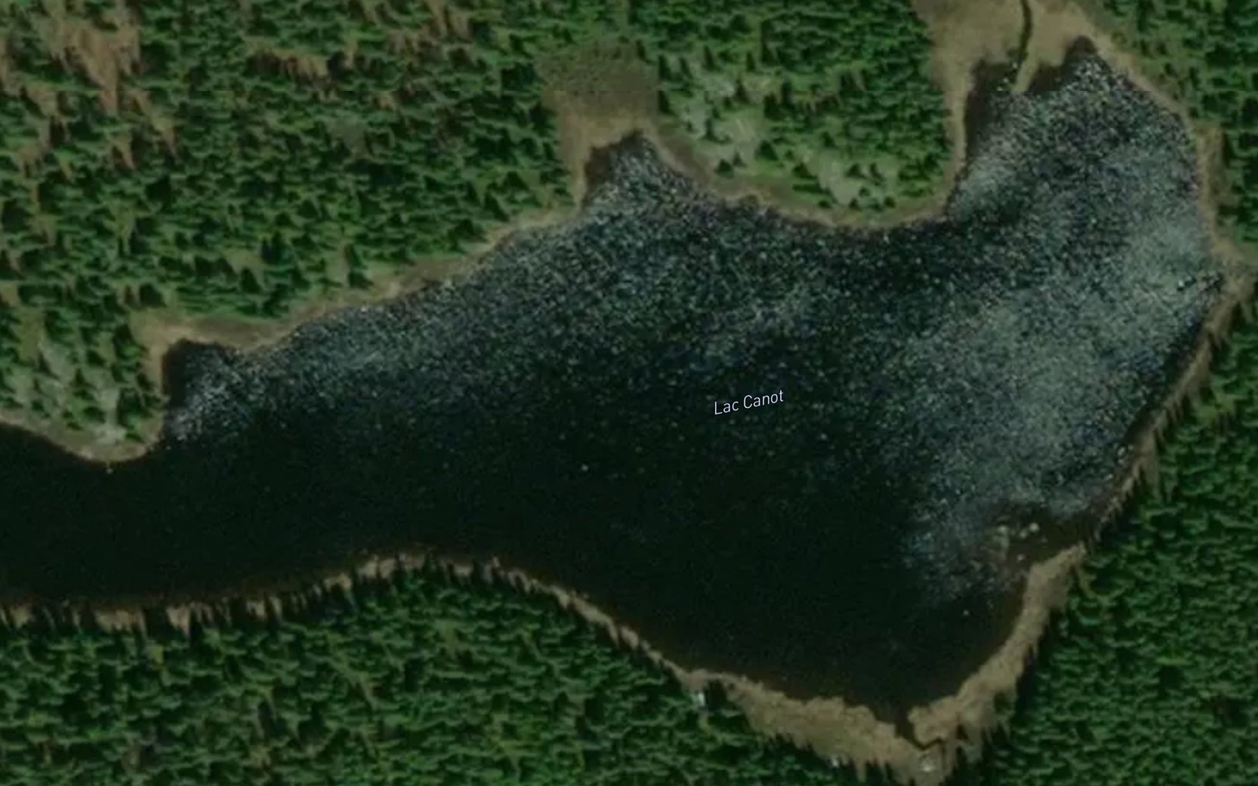 Satellite map of the Lac Canot