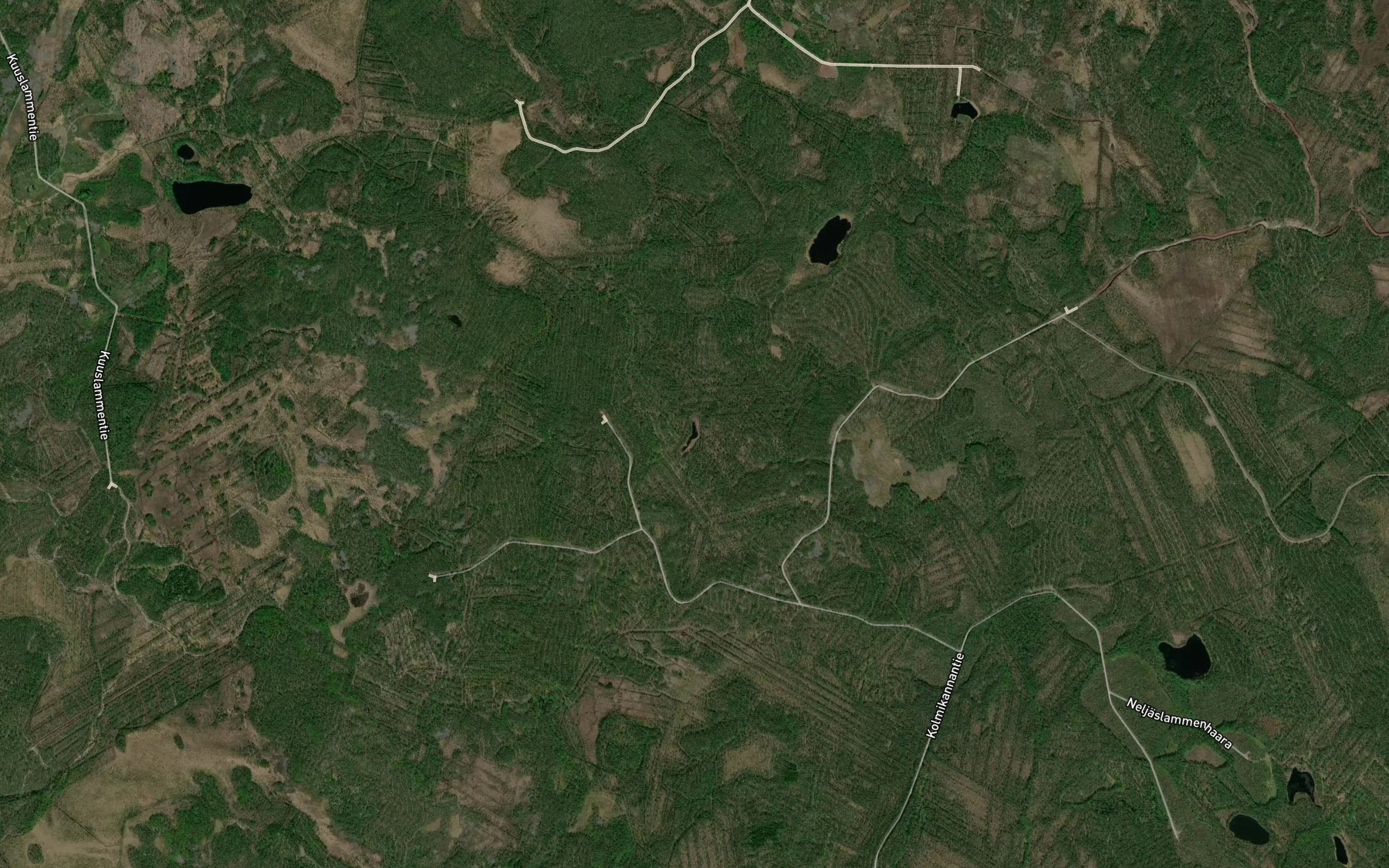 Satellite map of the Koukerolampi
