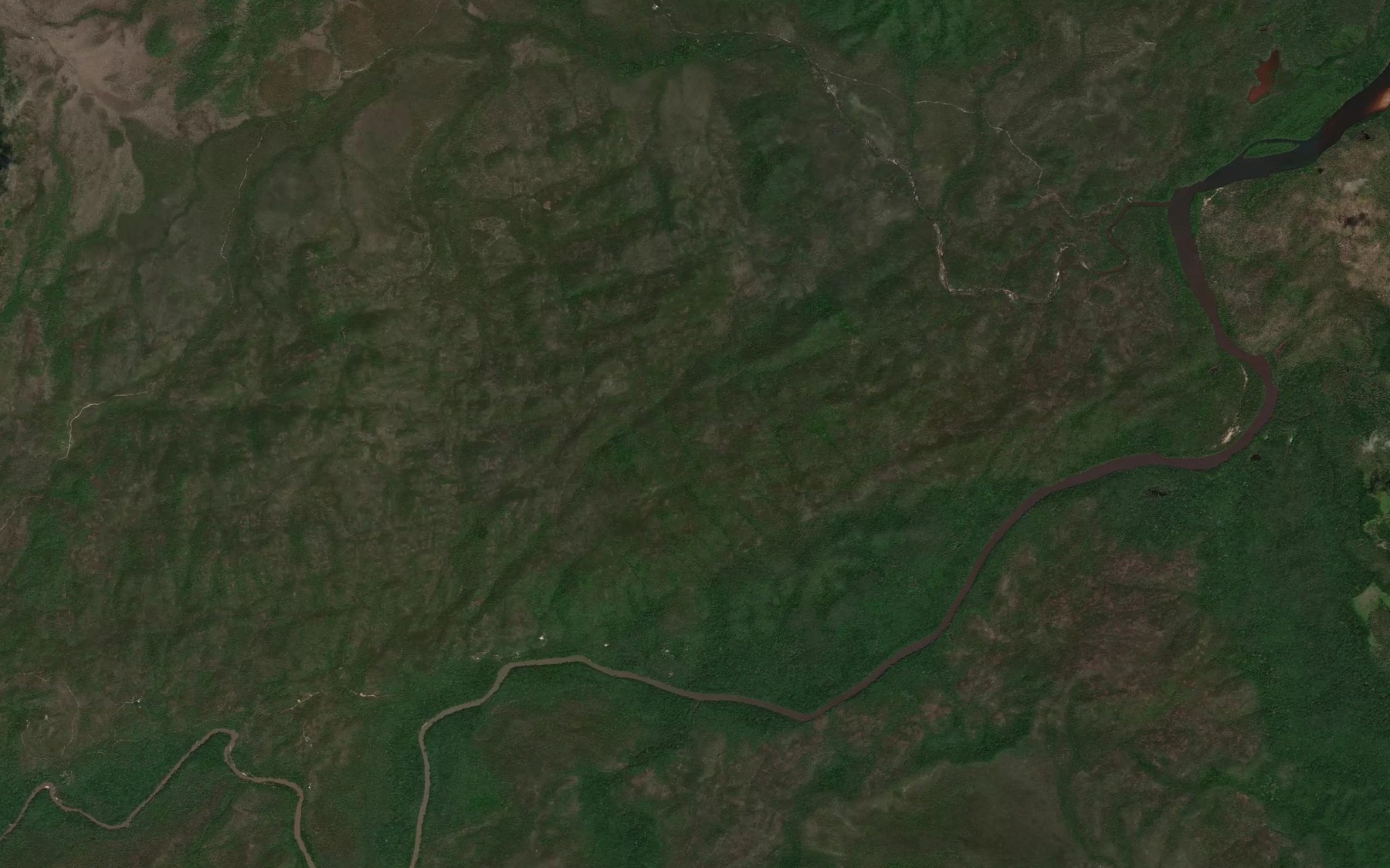 Satellite map of the Nelson Creek