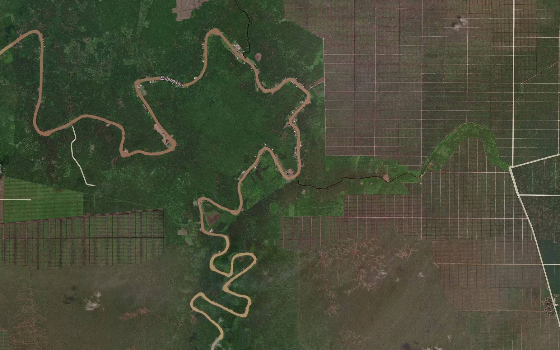 Satellite map of the Sungai Bungut