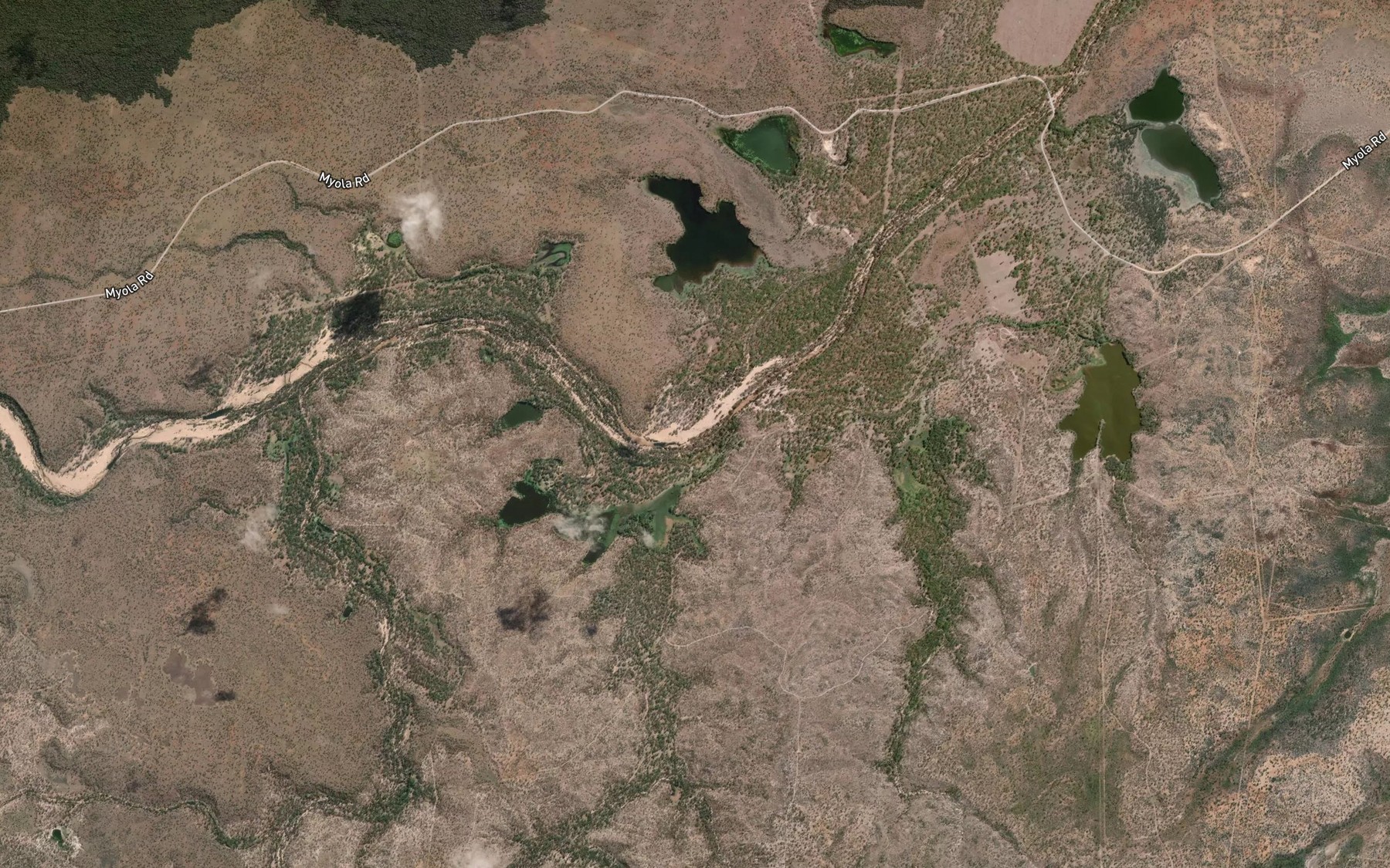 Satellite map of the Farquesons Lagoon