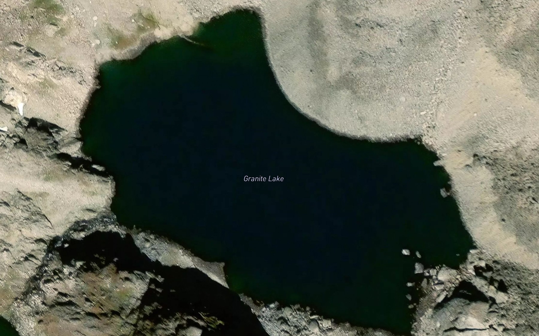 Satellite map of the Granite Lake