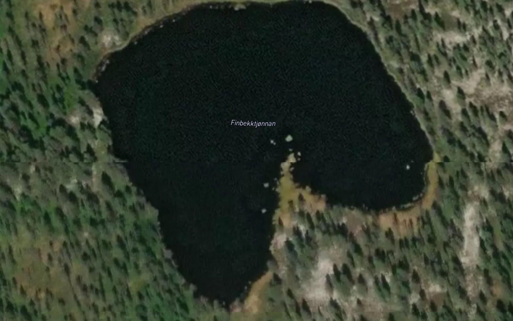 Satellite map of the Finbekktjonnan