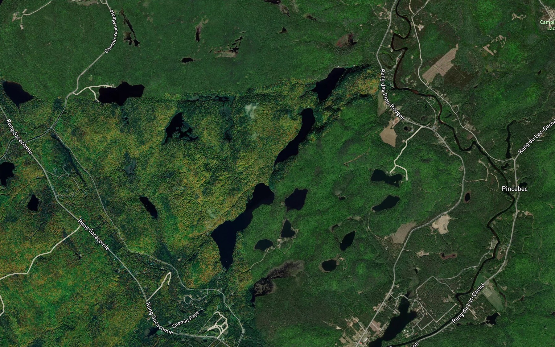 Satellite map of the Lacs du Pic Eleve
