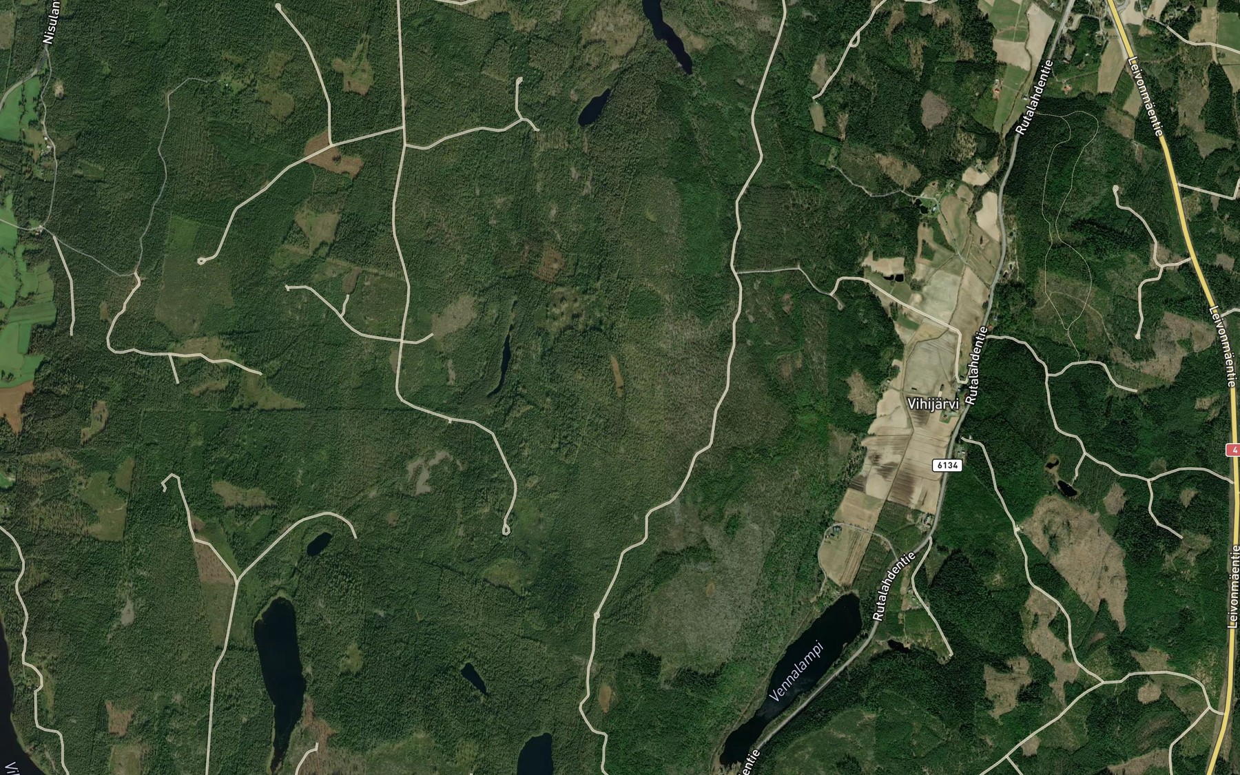 Satellite map of the Kuivalampi