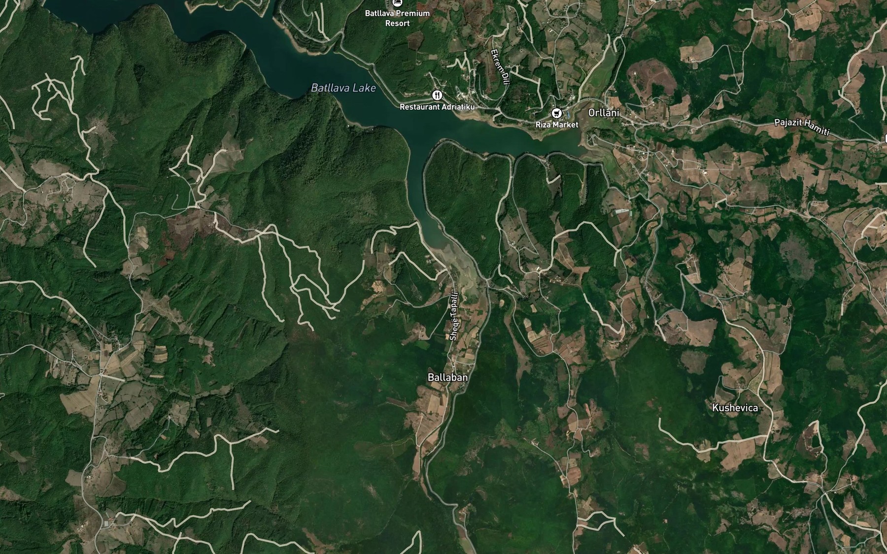 Satellite map of the Sevarina