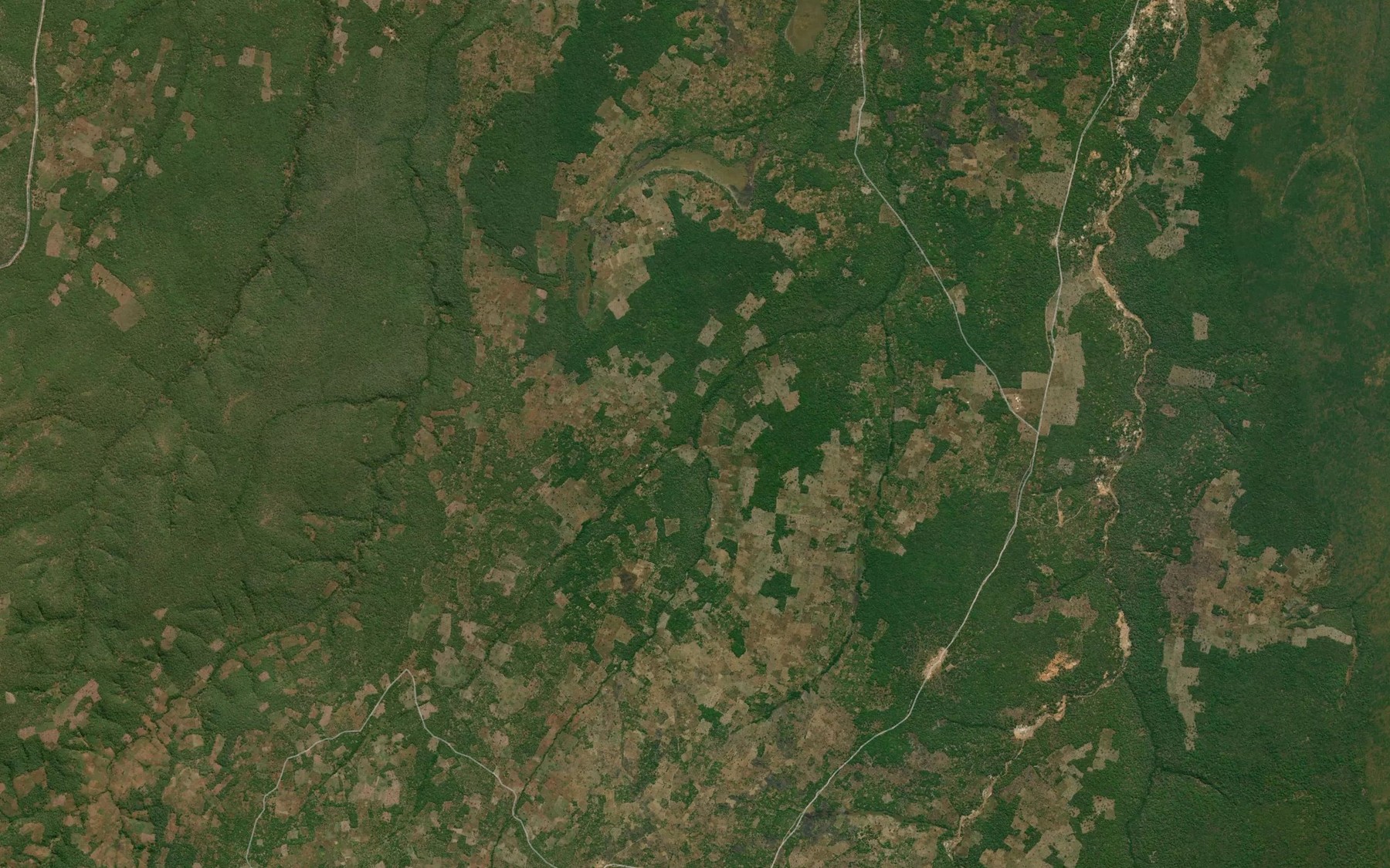 Satellite map of the Matombue