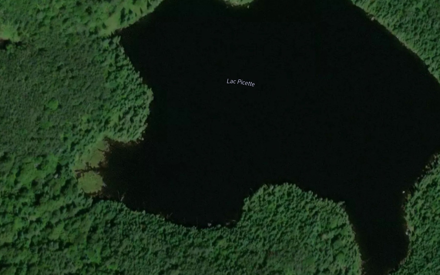 Satellite map of the Lac Picette