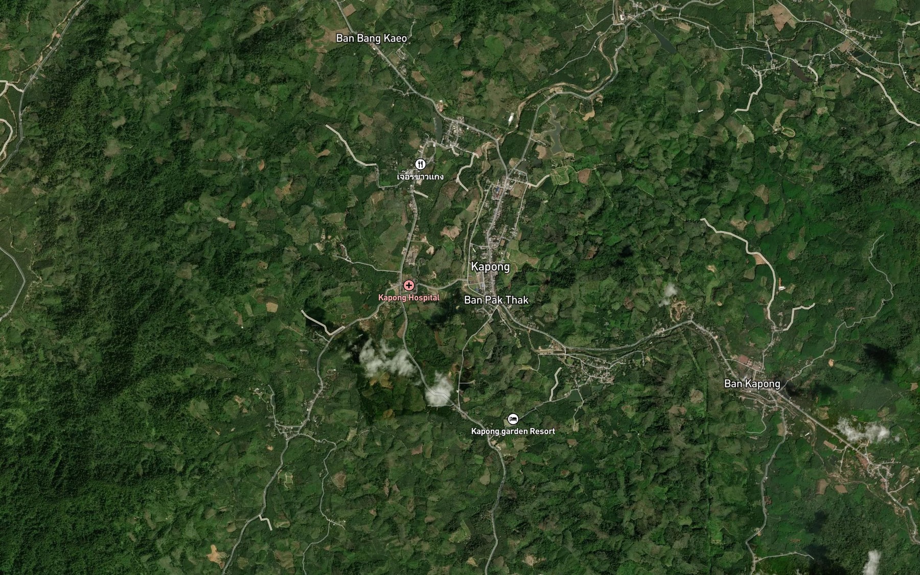 Satellite map of the Khlong Saeng Thong