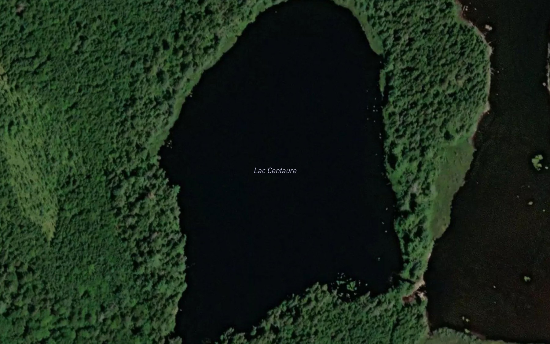 Satellite map of the Lac Centaure