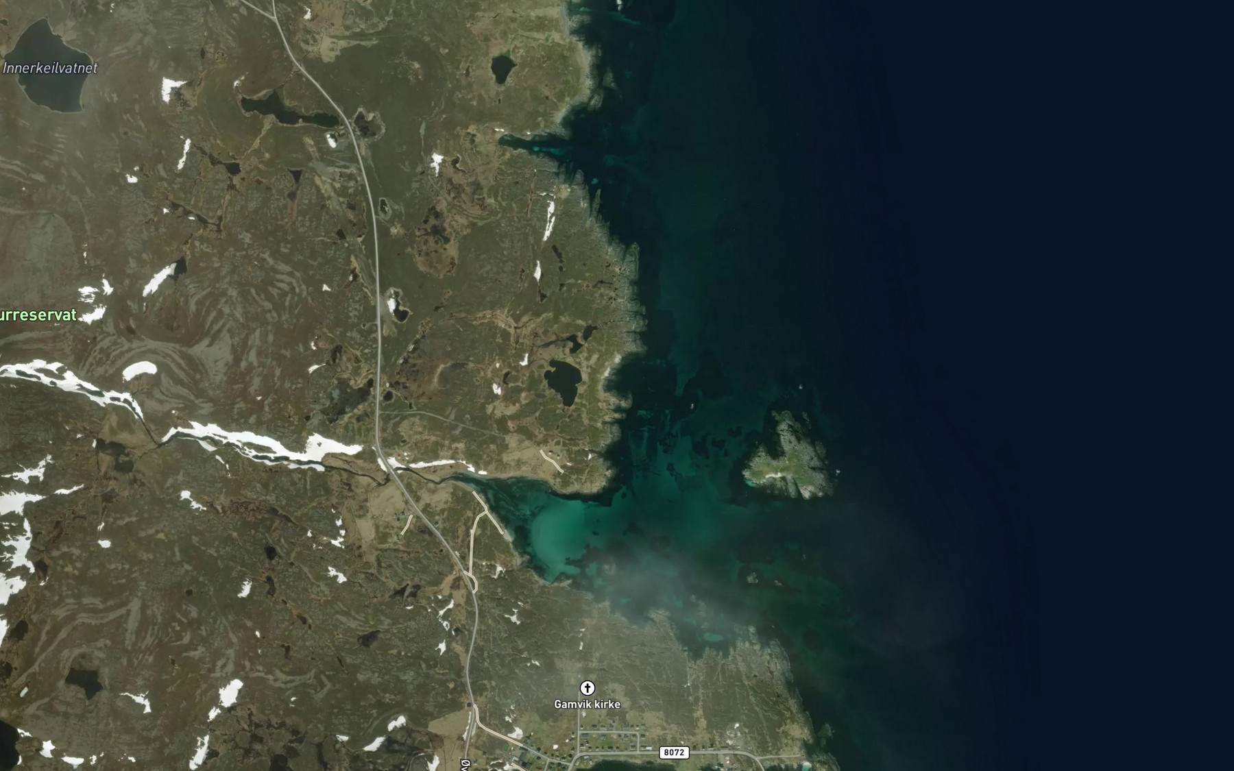 Satellite map of the Sandvika