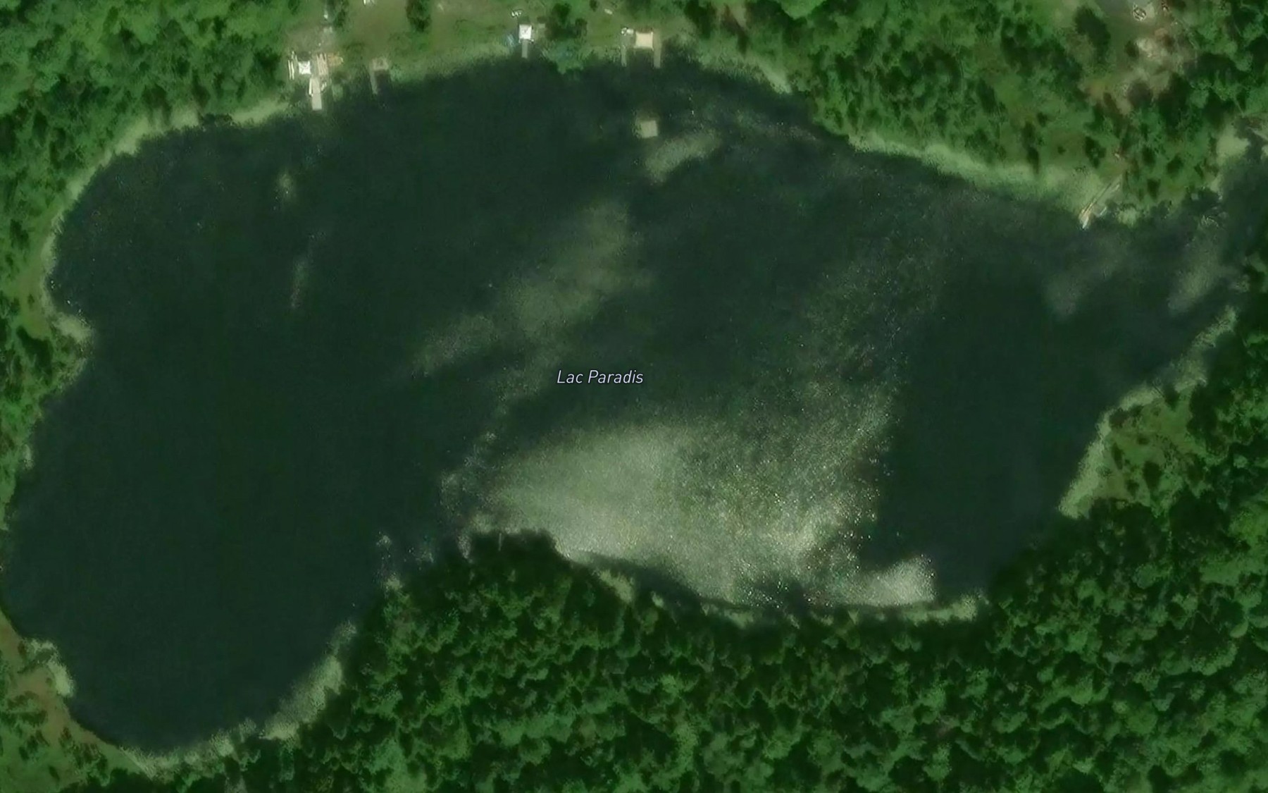Satellite map of the Lac Paradis