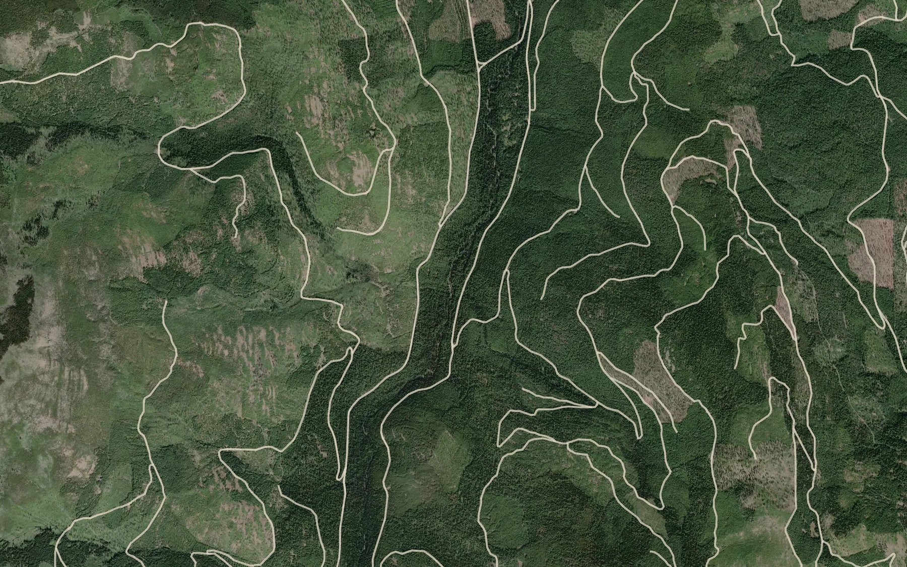 Satellite map of the Buckhorn Creek