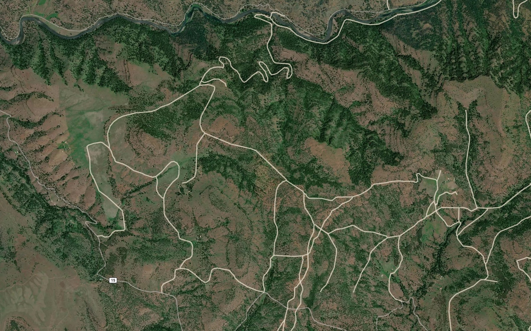 Satellite map of the Mud Spring