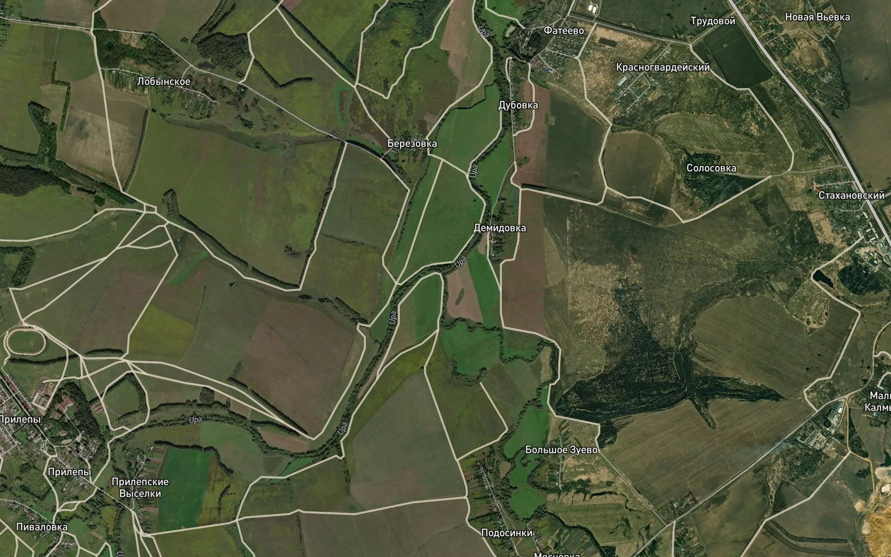 Satellite map of the Shivorona