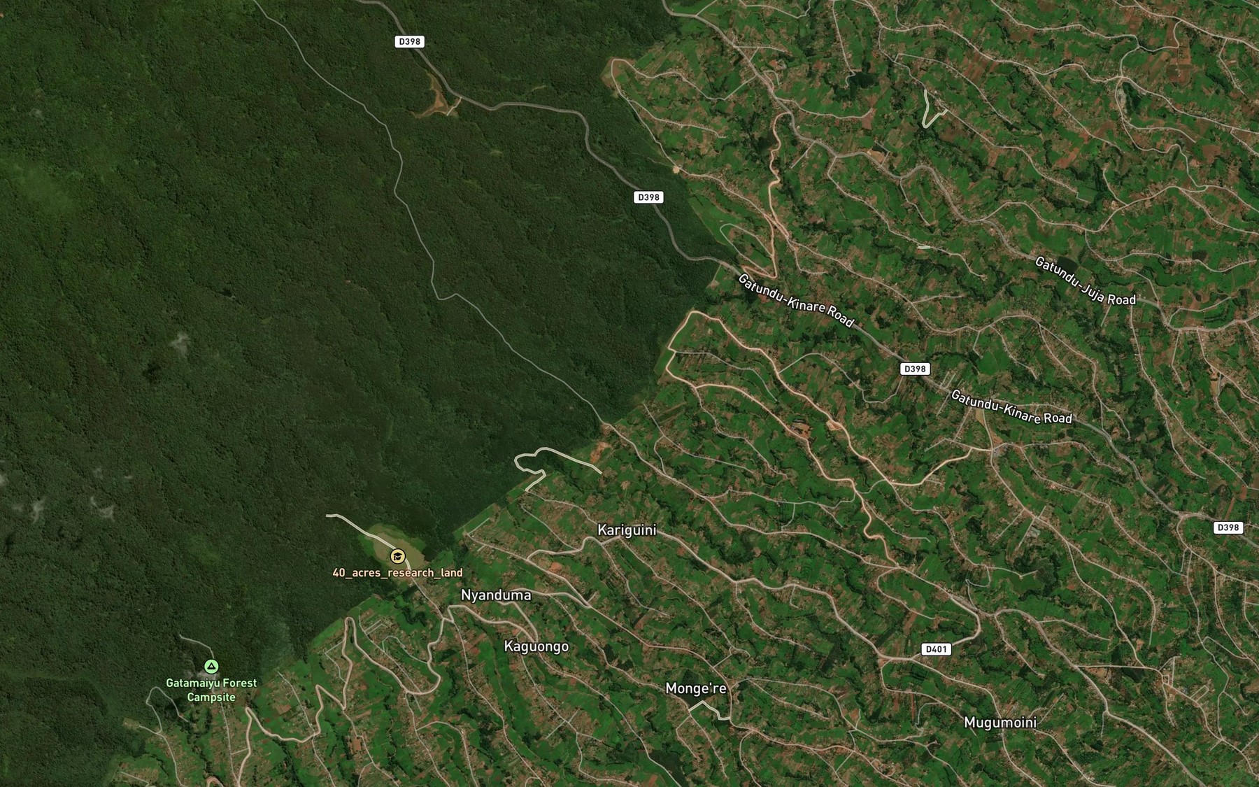 Satellite map of the Kirangi
